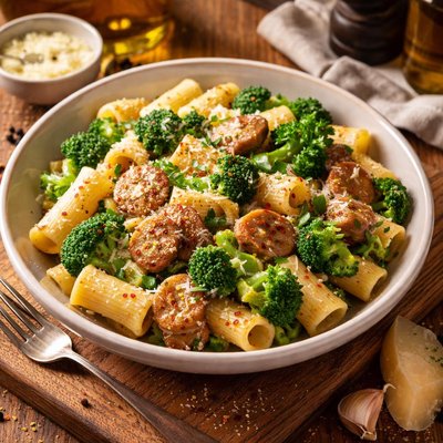 Image of Pasta with Chicken Sausage and Broccoli