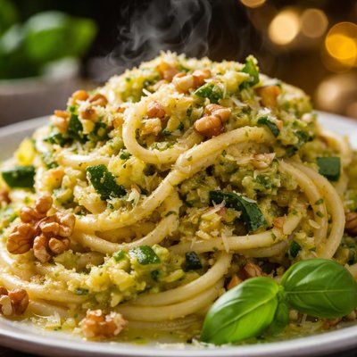 Image of Pasta with Courgette and Walnut Sauce
