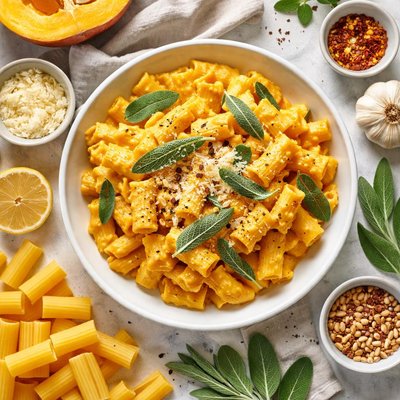 Image of Pasta with Creamy Pumpkin Sauce