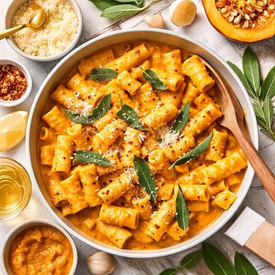 Image of Pasta with Creamy Pumpkin Sauce from Everyday Food
