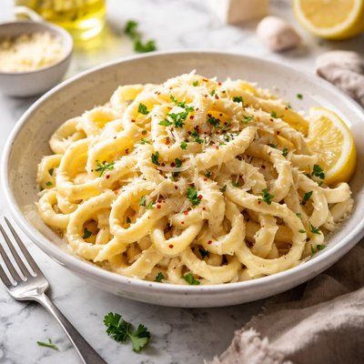 Image of Pasta with Garlic Cream Sauce