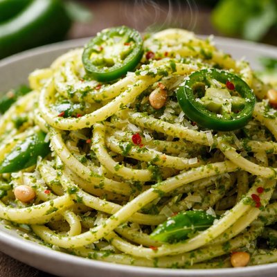 Image of Pasta with Jalapeno Pesto