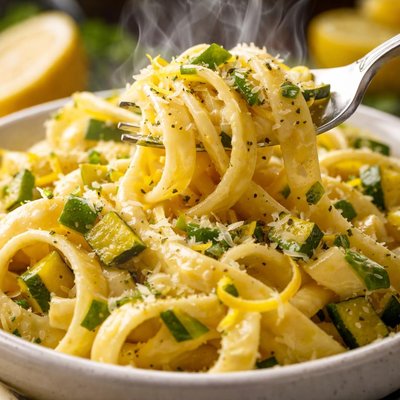 Image of Pasta with Lemon Zucchini Sauce