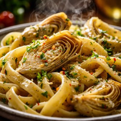 Image of Pasta with Marinated Artichoke Hearts