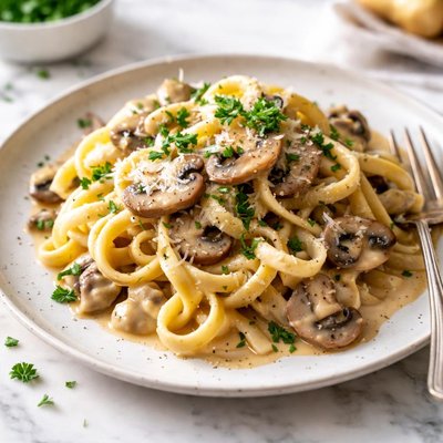 Image of Pasta with Mushroom Cream Sauce