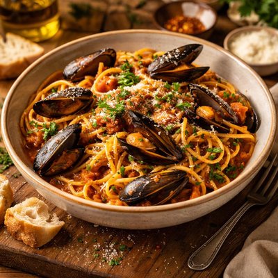Image of Pasta with Mussel Sauce