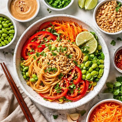 Image of Pasta with Peanut Sauce