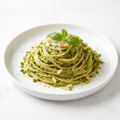Image of Vegan Pasta with Pesto Sauce