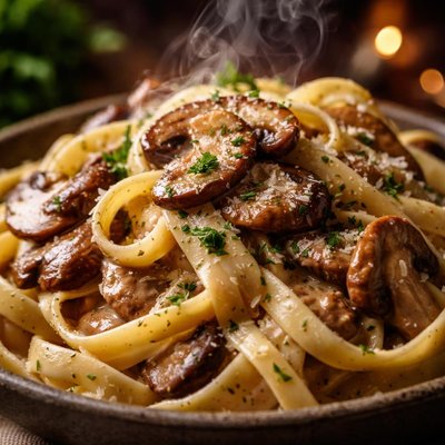 Image of Pasta with Porcini Mushroom Sauce