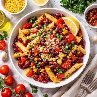 Image of Pasta with Red Kidney Beans