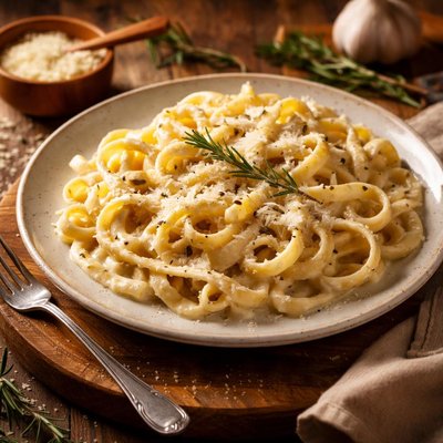 Image of Pasta with Rosemary Cream Sauce