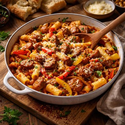Image of Pasta with Sausage and Peppers