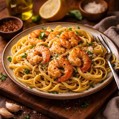 Image of Pasta with Shrimp Scampi