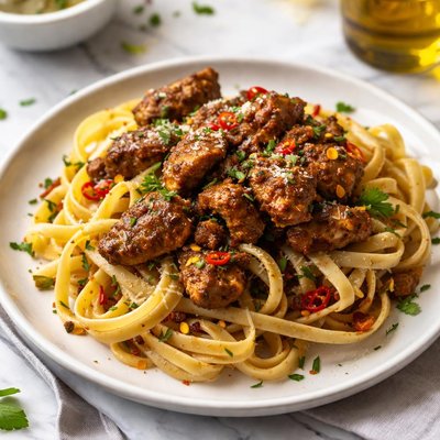 Image of Pasta with Spicy Chicken Livers