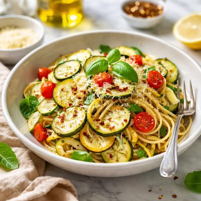 Image of Pasta with Summer Squash and Zucchini
