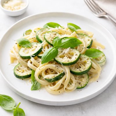 Image of Pasta Zucchini and Basil with Cream