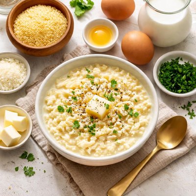 Image of Pastina with Milk and Eggs