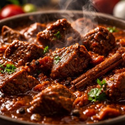 Image of Pastitsada Beef in Tomato Sauce from Corfu