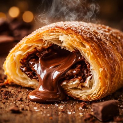 Image of Pastry Filled with Chocolate