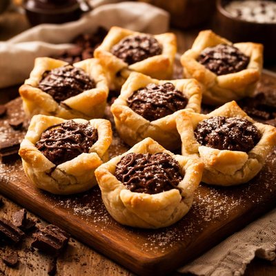 Image of Pastry Wrapped Fudgy Brownie Cups