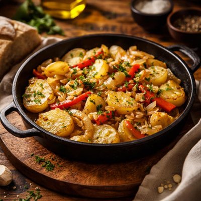 Image of Patatas a Lo Pobre Modification on a Traditional Spanish Dish