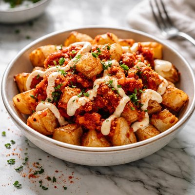 Image of Patatas Bravas Potatoes for the Brave Spanish Style