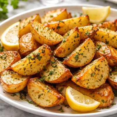 Image of Patates Fourno Riganates Baked Potatoes with Oregano