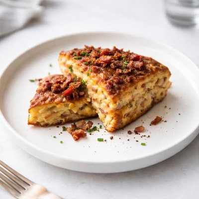 Image of Patranque Bread and Bacon Pancake from France