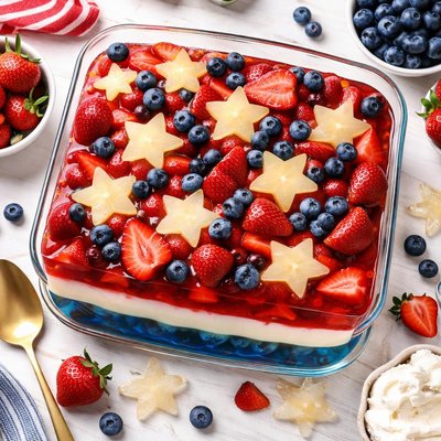 Image of Patriotic Gelatin Salad