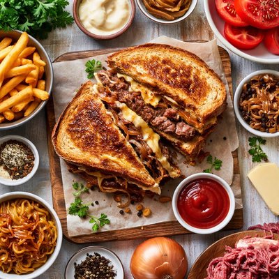 Image of Patty Melt with Grilled Onions