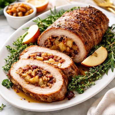 Image of Paula Deen Apple Stuffed Pork Loin Y All