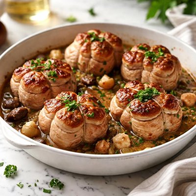 Image of Paupiettes De Porc French Stuffed Pork Fillet Parcels