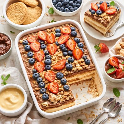 Image of Pave De Biscoito Maria Layered Cookie Tart