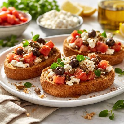 Image of Paximadia Bruschetta Cretan Barley Rusk Meze