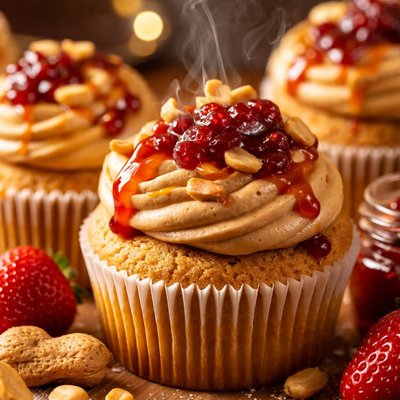 Image of Pb J Cupcakes