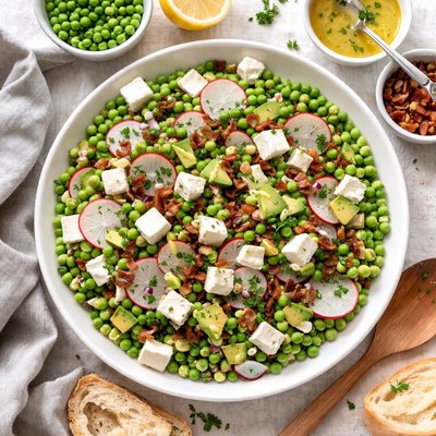 Image of Pea and Cheese Salad