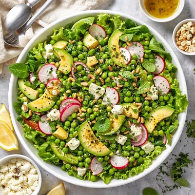 Image of Pea and Lettuce Salad