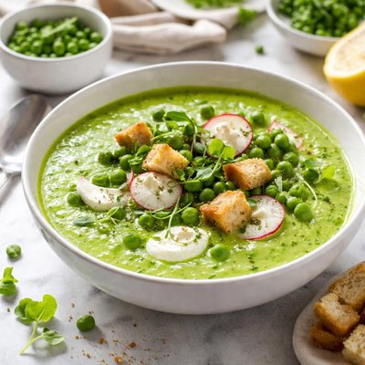 Image of Pea and Lettuce Soup
