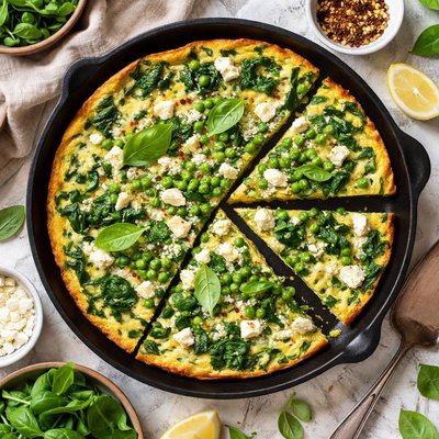 Image of Pea and Spinach Frittata