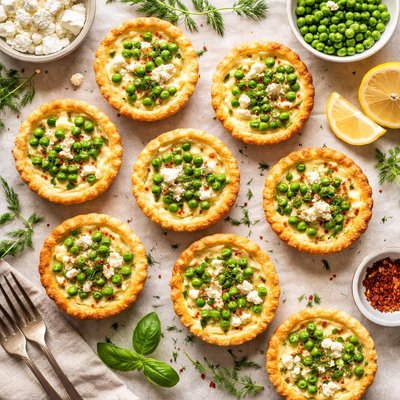 Image of Pea Feta Mini Quiches