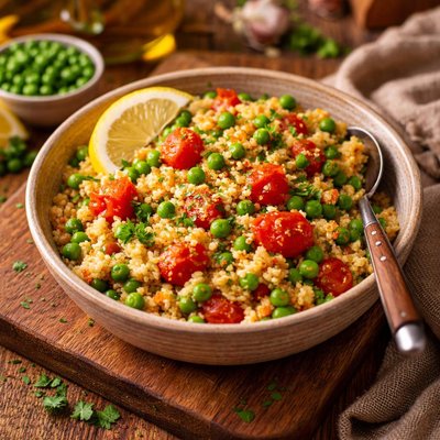 Image of Pea Tomato Couscous