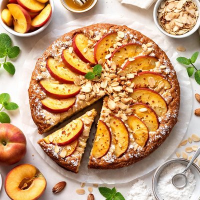 Image of Peach Almond Cake
