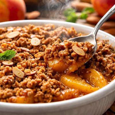 Image of Peach Almond Crisp