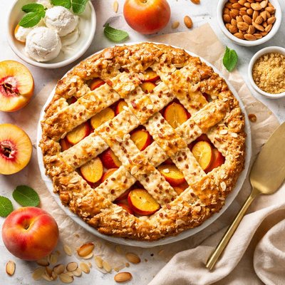 Image of Peach Almond Pie