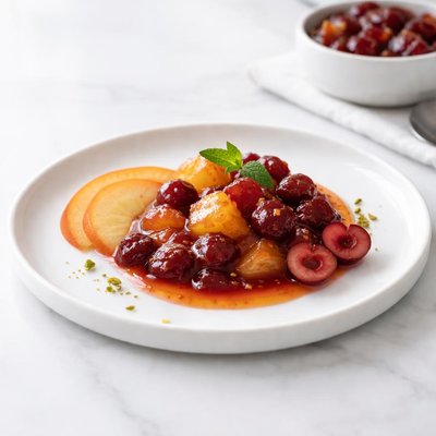 Image of Peach and Cherry Jam