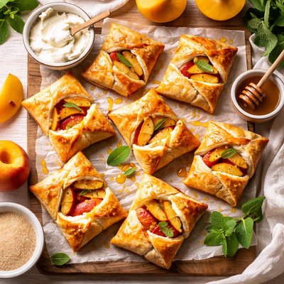 Image of Peach and Cream Cheese Parcels