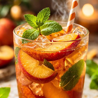 Image of Peach and Mint Iced Tea Adult
