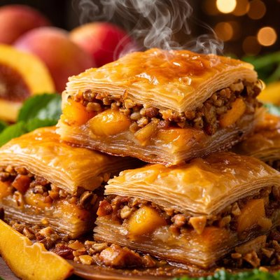 Image of Peach Baklava