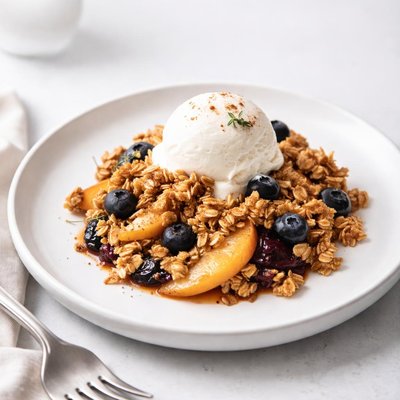 Image of Peach Blueberry Crisp