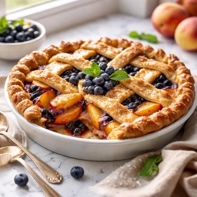 Image of Peach Blueberry Pie